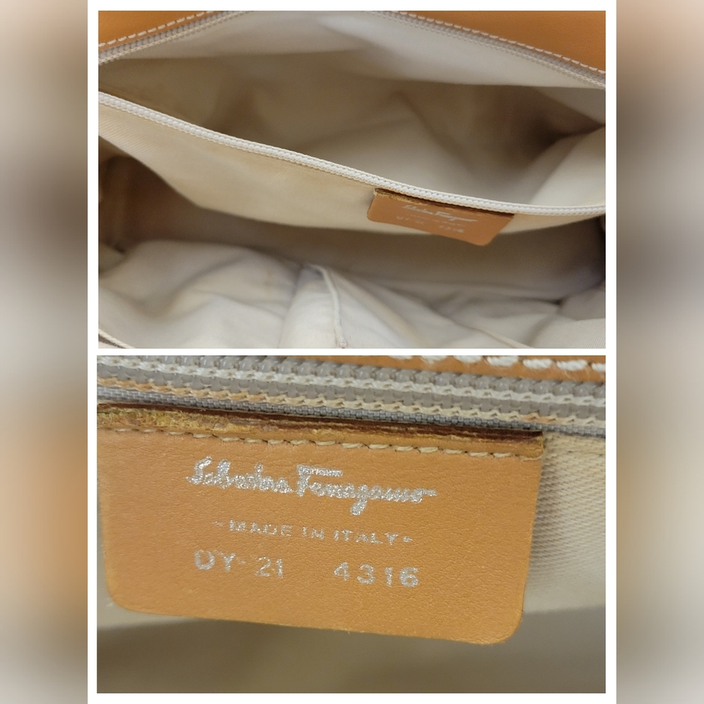 SALVATORE FERRAGAMO NICCIOLA CALF LEATHER SHOULDER BAG - Picture 3 of 16